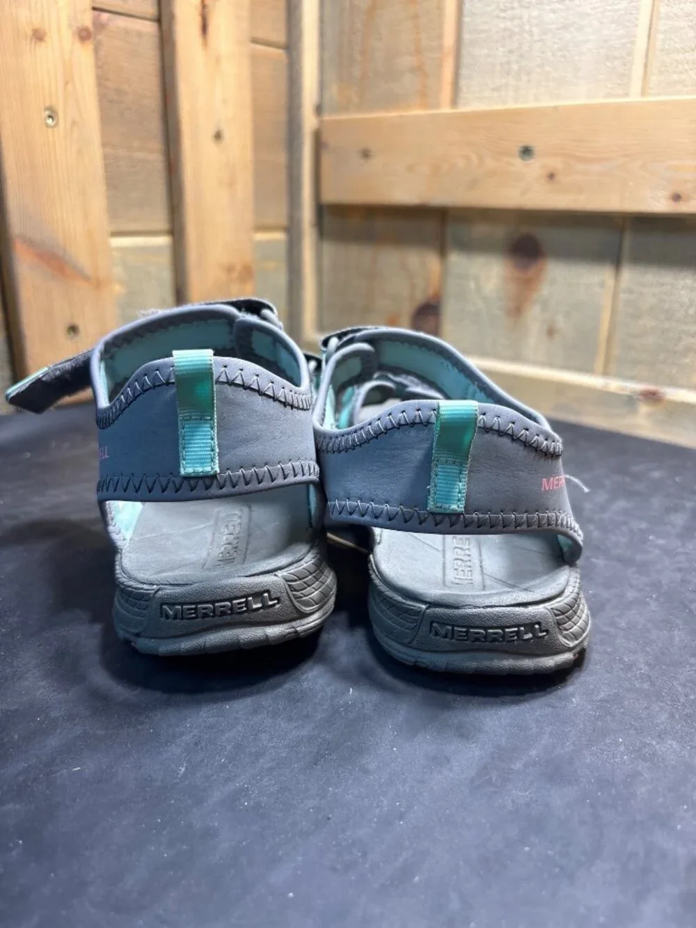 Merrell M-Hydro Creek Unisex Kids Sandals MK162555 Youth Size US 4M Grey Blue